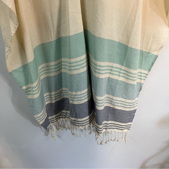 Tribe Alive Boho Stripe Poncho Swim Cover - Picture 8 of 12